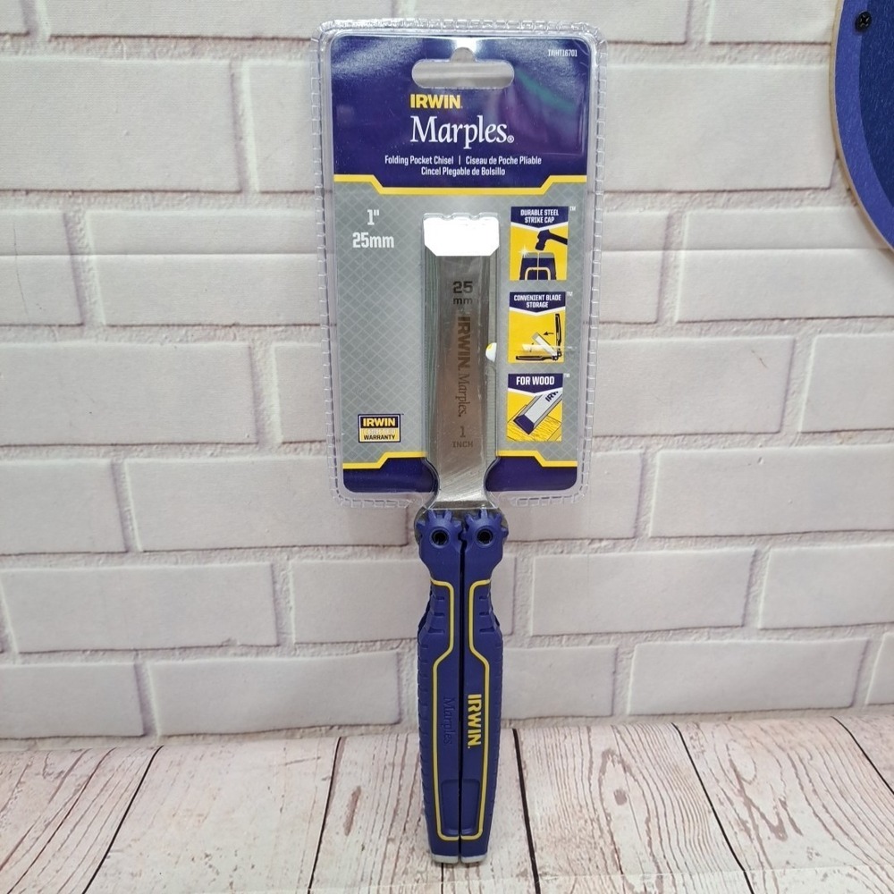 IRWIN Marples 25mm 1" Folding Pocket Steel Chisel IWHT16701, NIP
